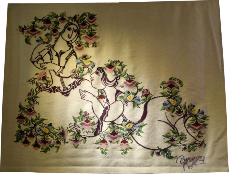 Bjorn Wiinblad Bj rn Wiinblad Bjorn Wiinblad hand made tapestry 1918 2006 