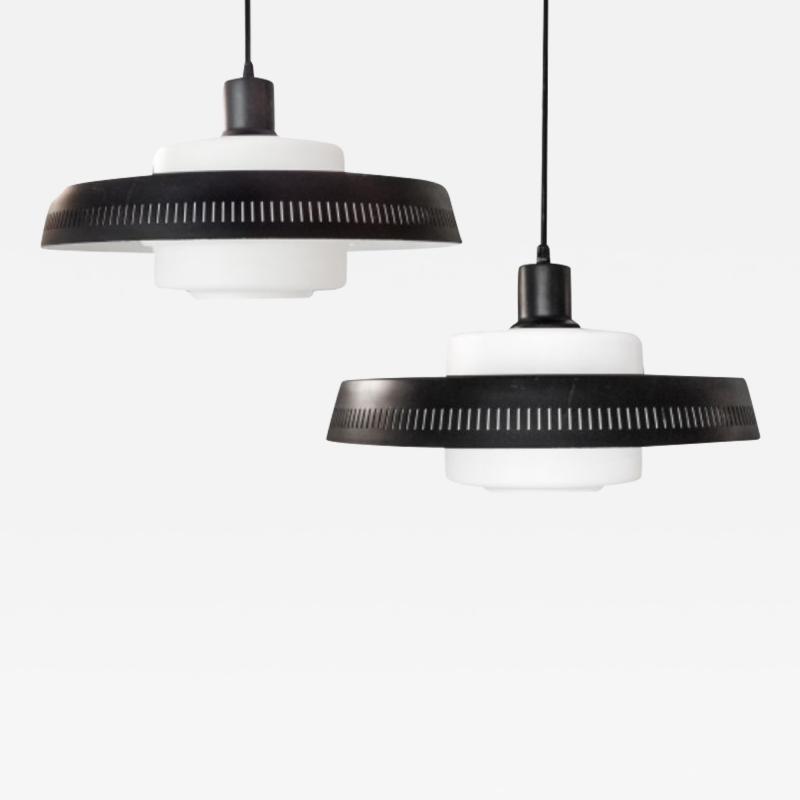 Black And White Mid Century Hanging Lights