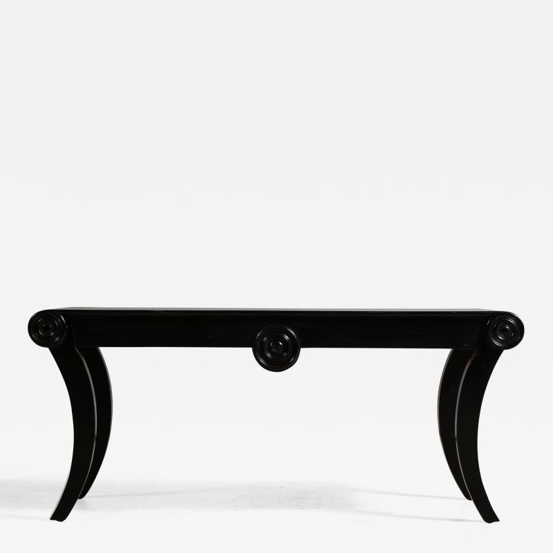 Black Ebonized Bench