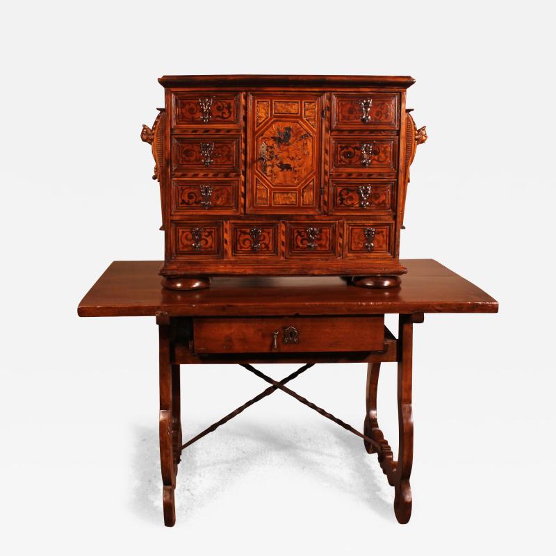 Black Forest Cabinet Dated 1590 With Its Base