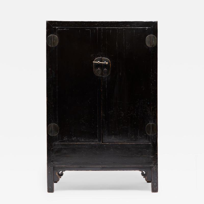 Black Lacquer Square Corner Cabinet