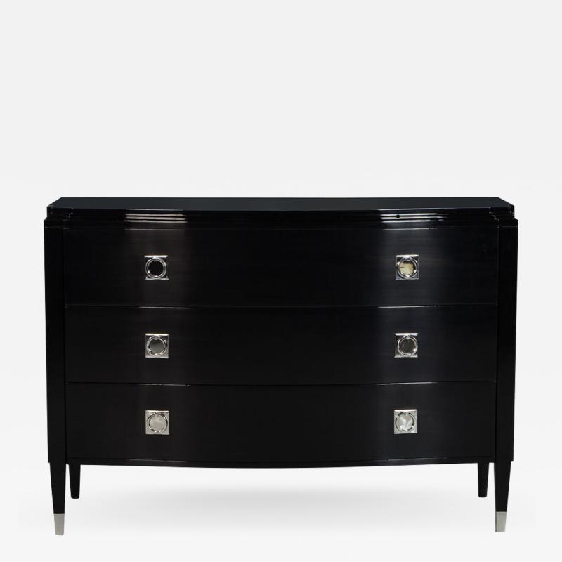 Black Lacquered Chest of Drawers Mayfair Dresser by Ralph Lauren