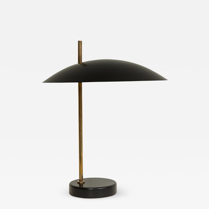 Black Metal Table Lamp by Pierre Diderot