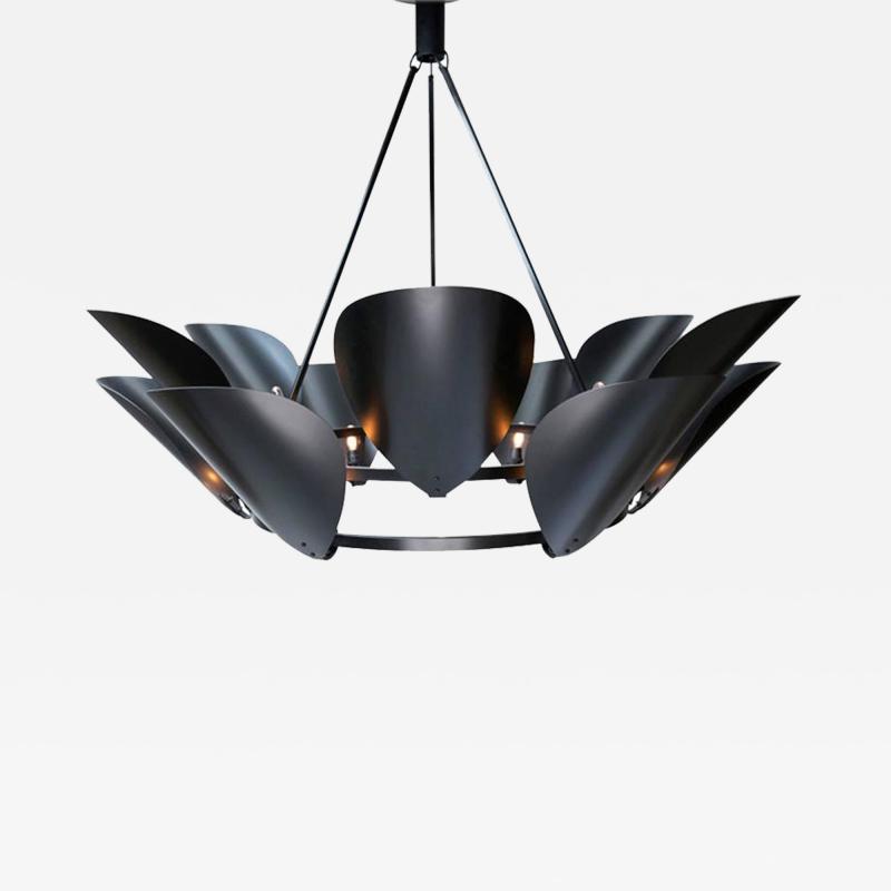 Black Petal Chandelier