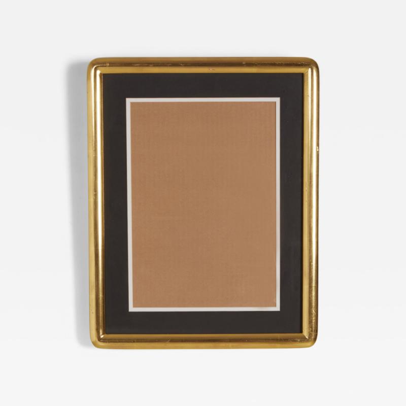 Black and Gilt Curved Corner Gallery Frame