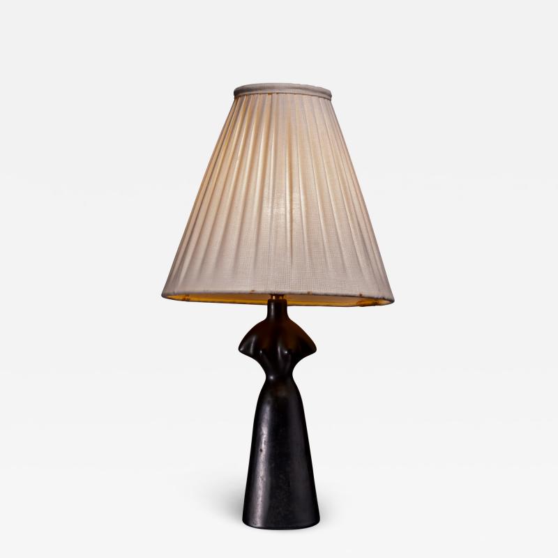 Black anthropomorphic table lamp