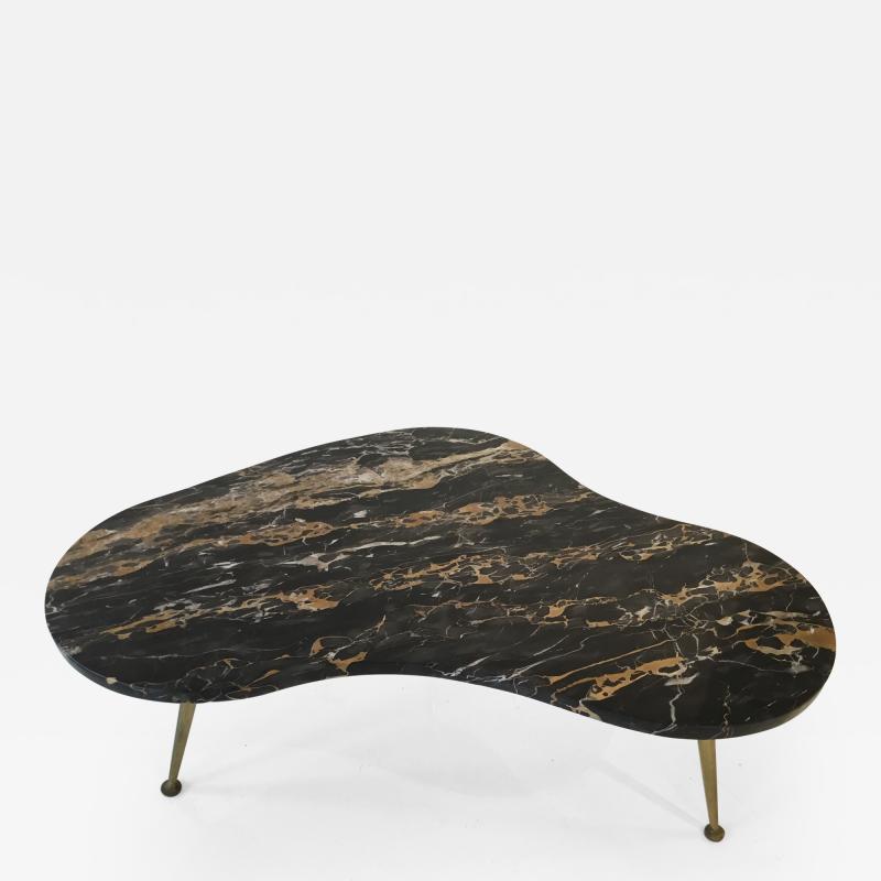 Black marble top coffee table