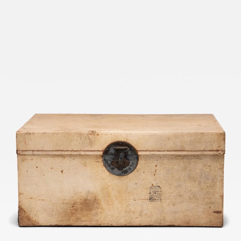 Blonde Hide Storage Trunk