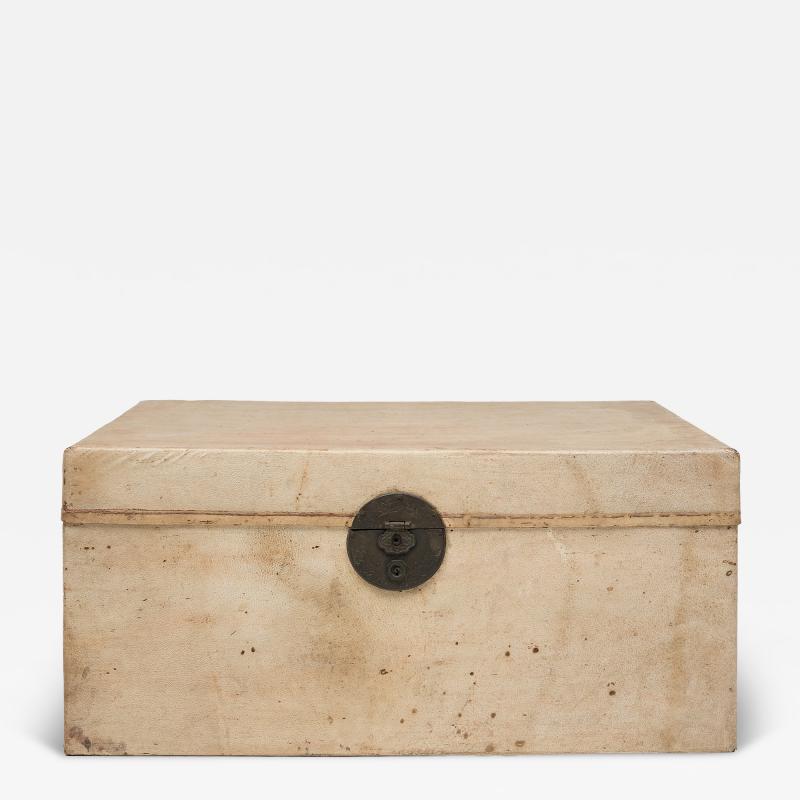 Blonde Hide Storage Trunk