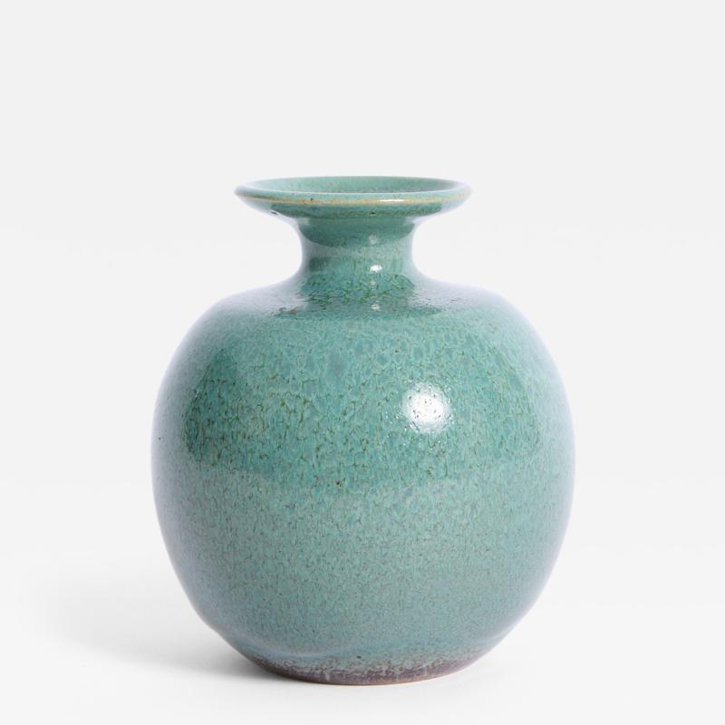 Blue Ceramic Vase by Muguette Rivillon b 1933 