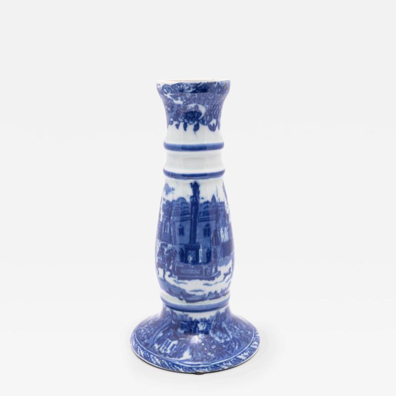 Blue and White Candle Stand Vase