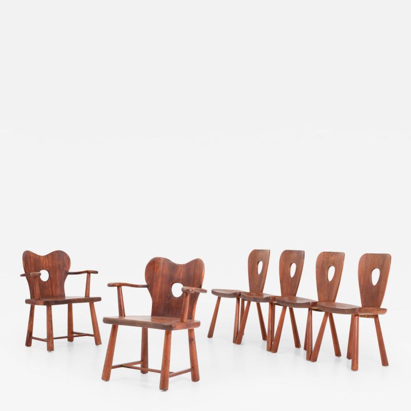 Bo Fj stad Scandinavian Dining Chairs in Pine by Bo Fjaestad 1930s