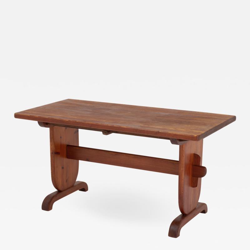 Bo Fj stad Scandinavian Dining Table in Pine by Bo Fjaestad 1930s