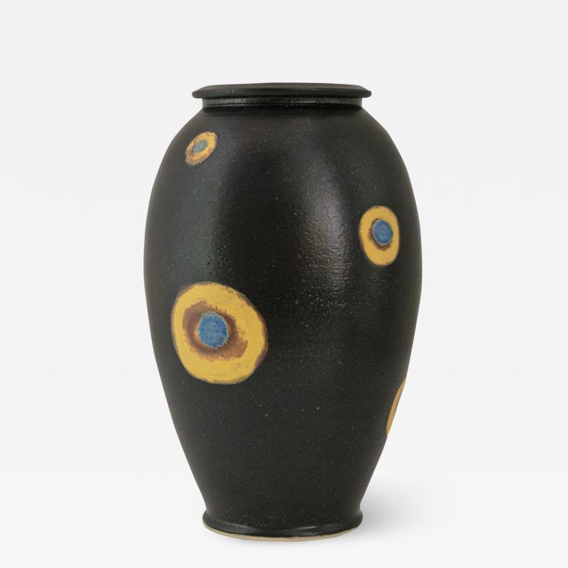 Bo Scullman BO SCULLMAN SPOTTED BLACK VASE Scandinavian Modern