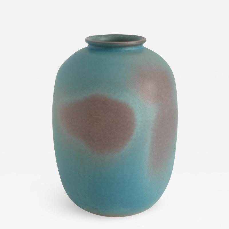 Bo Scullman BO SCULLMAN VASE IN MUTED TURQUOISE AND VIOLET