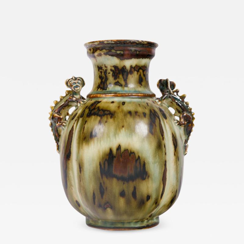 Bode Willumsen Bode Willumsen for Royal Copenhagen Stoneware Vase with Gargoyles Denmark