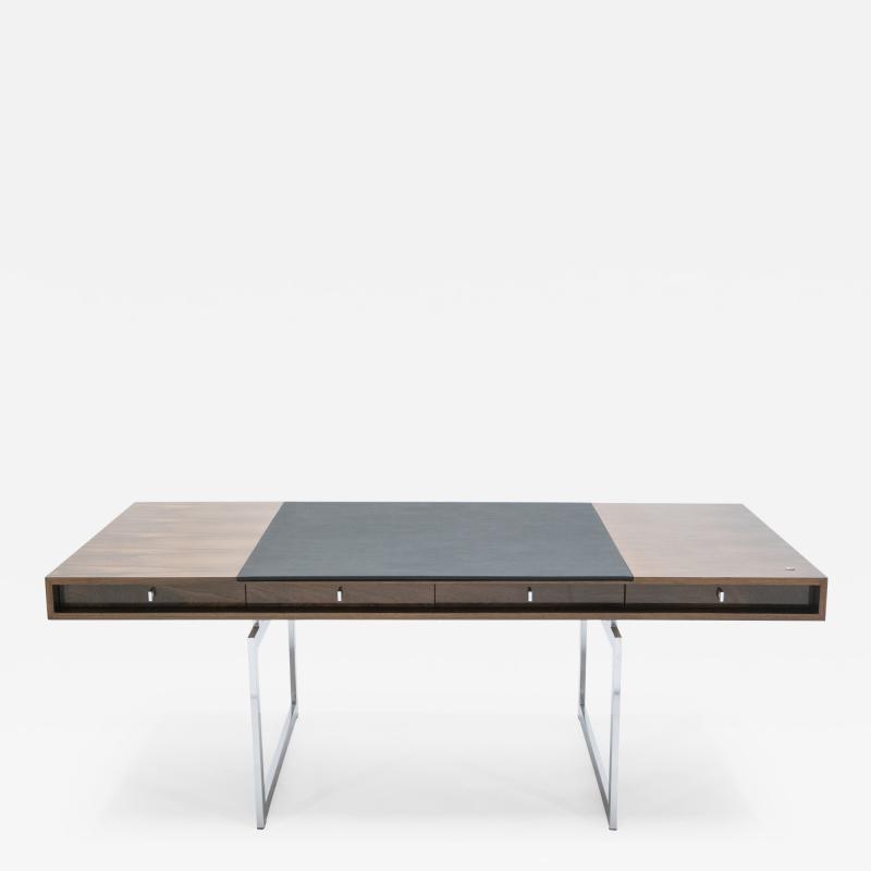 Bodil Kjaer Unique Bodil Kjaer Rosewood chrome desk E Pedersen S n Denmark 1960s