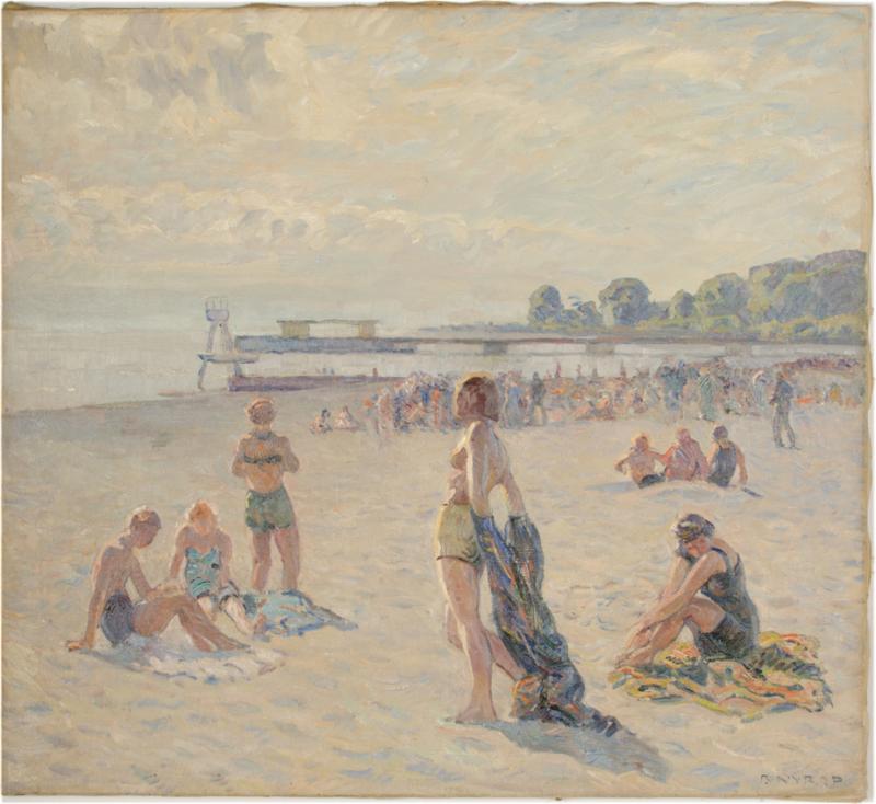 Borge Christoffer Nyrop Borge Christoffer Nyrop Danish 1881 1948 Beach in Blush