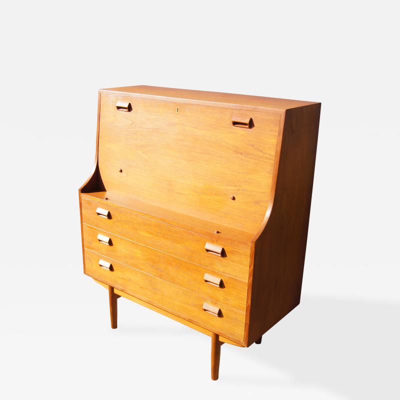 Borge Mogensen Teak and Oak Secretary by B rge Mogensen for S borg