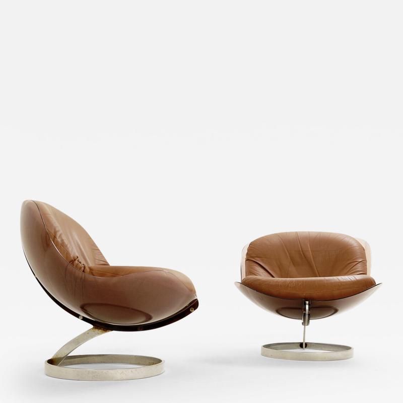 Boris Tabacoff Space Age Sph re Lounge Chairs by Boris Tabacoff for Mobillier Modulaire