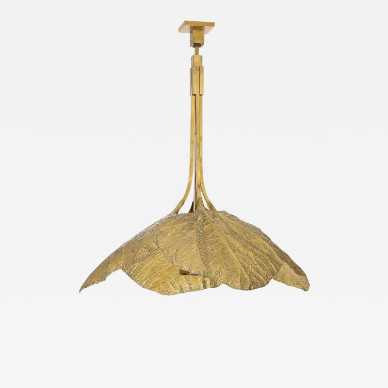 Bottega Gadda Rare Rabarbaro Four Leaf Brass Chandelier