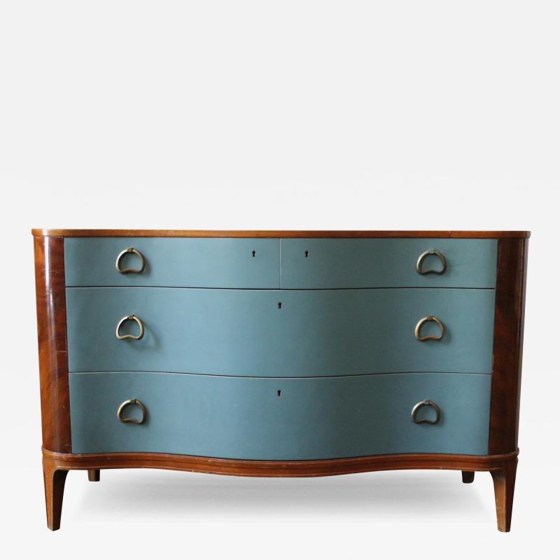 Bow Front Four Drawer Chest