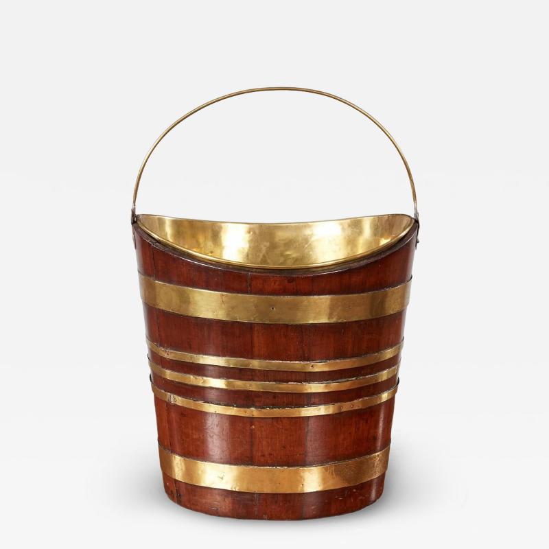 Brass Bound Boat Shaped Bucket