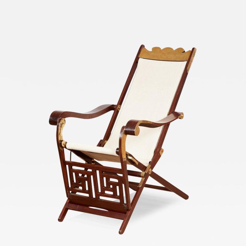 Brass Bound Campaign Deck Chair