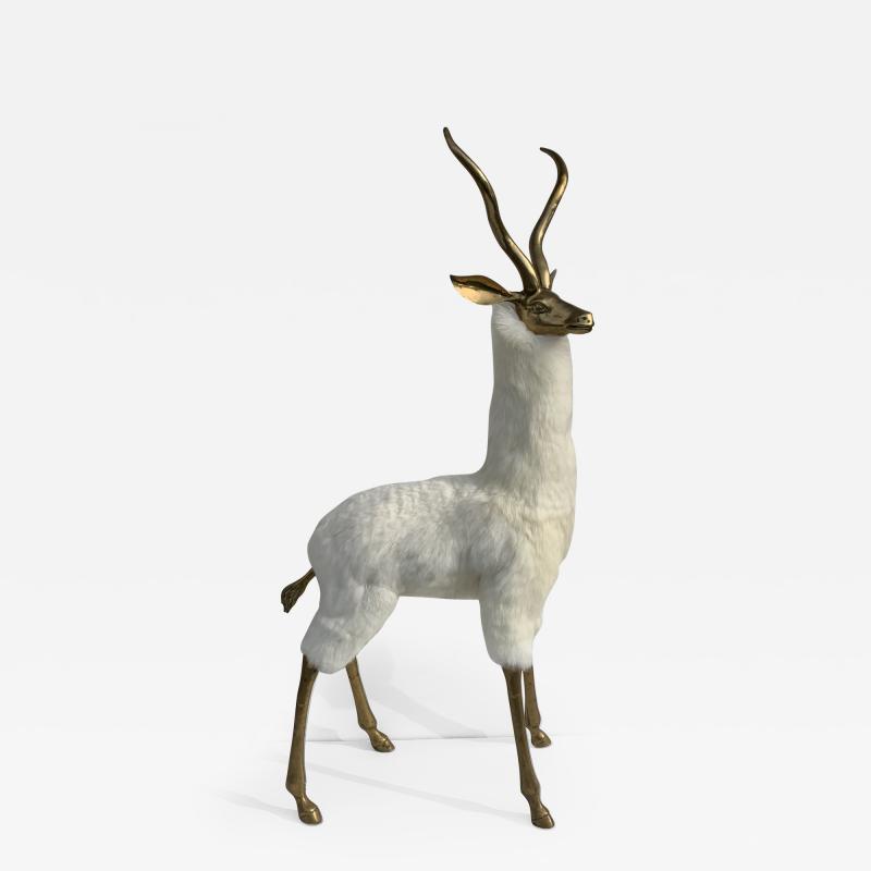 Brass Gazelle or Impala Sculpture