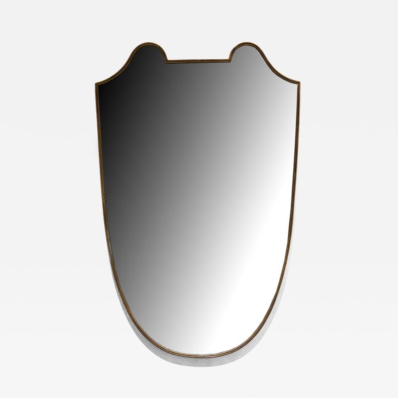Brass Shield Mirror