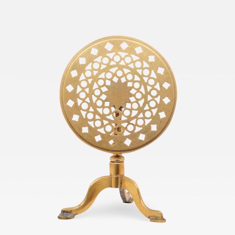 Brass Stand Side Table
