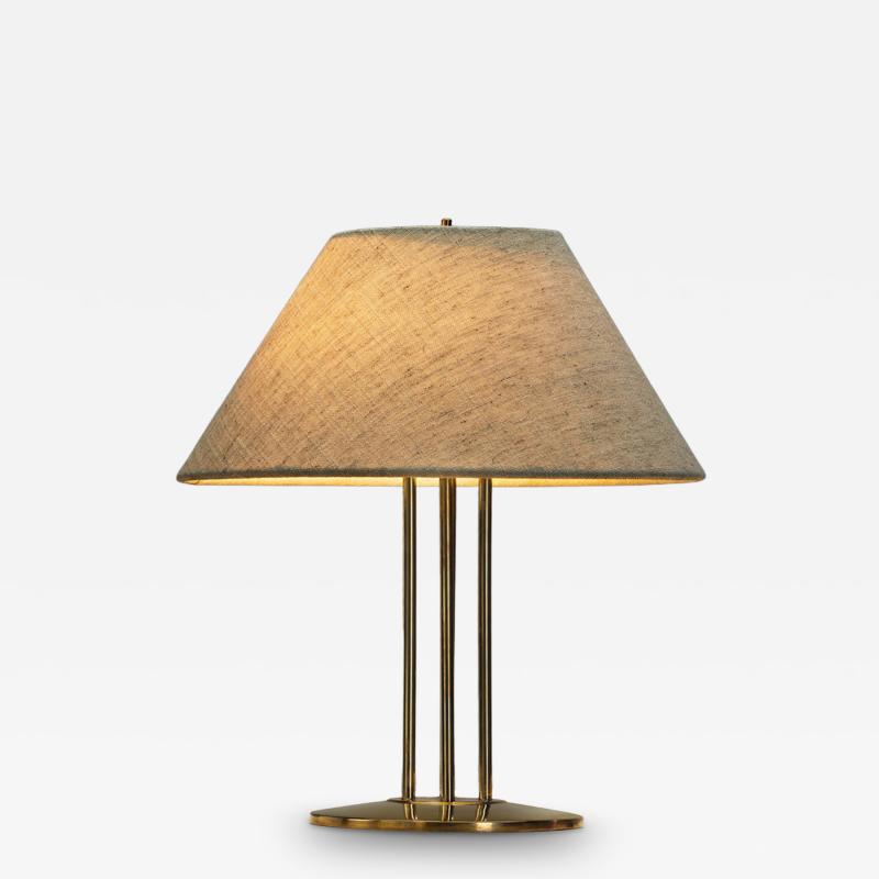 Brass Table Lamp by Eino Schroderus Finland First half of the 20th Century