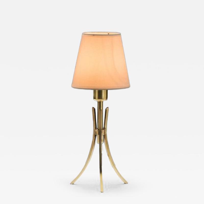Brass Tripod Table Lamp Europe Mid 20th Century