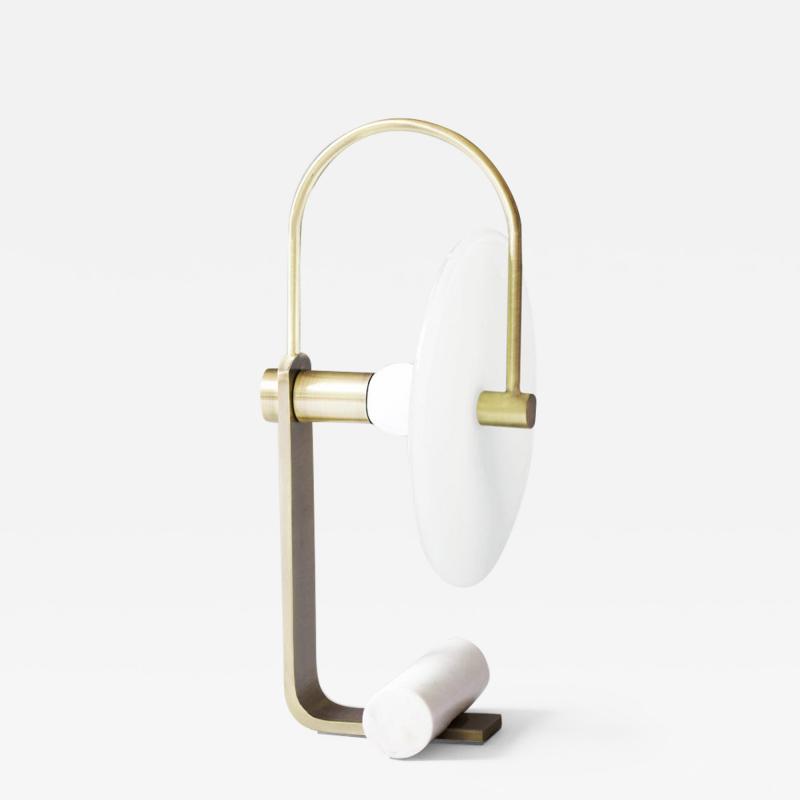 Brass Universe Table Lamp Square in Circle