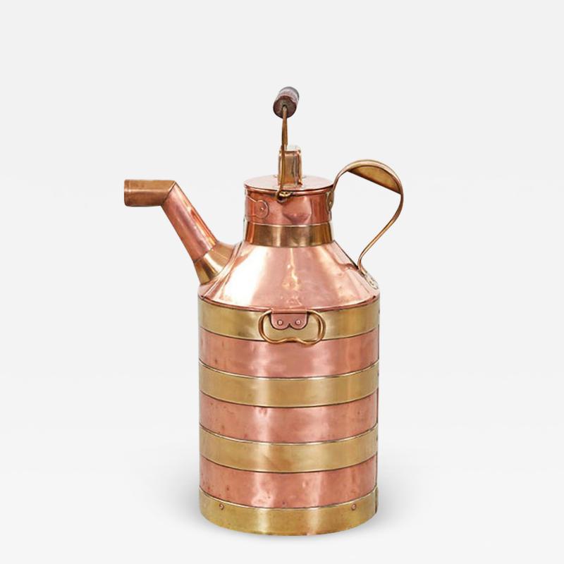 Brass and Copper Milk Can