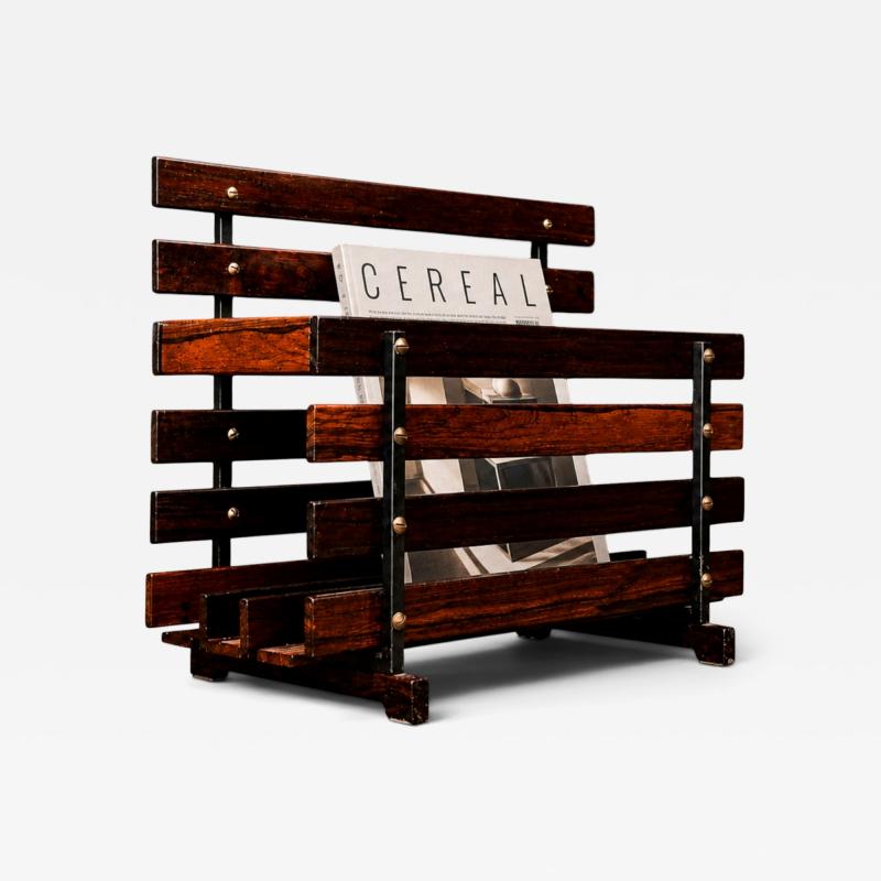 Brazilian Modern Magazine Rack in Rosewood Unknown 1960 s