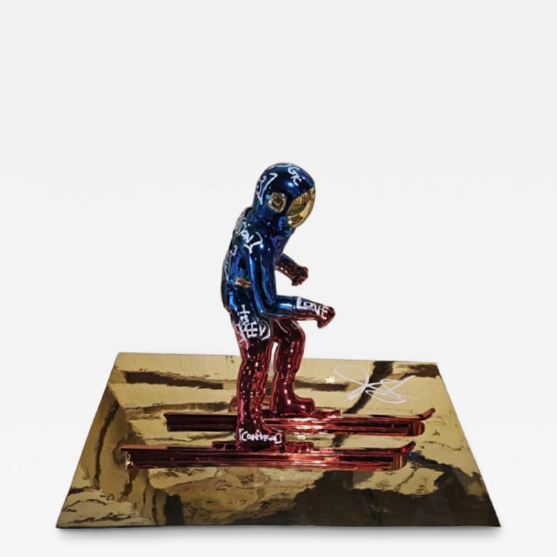 Brendan Murphy Skier red blue 