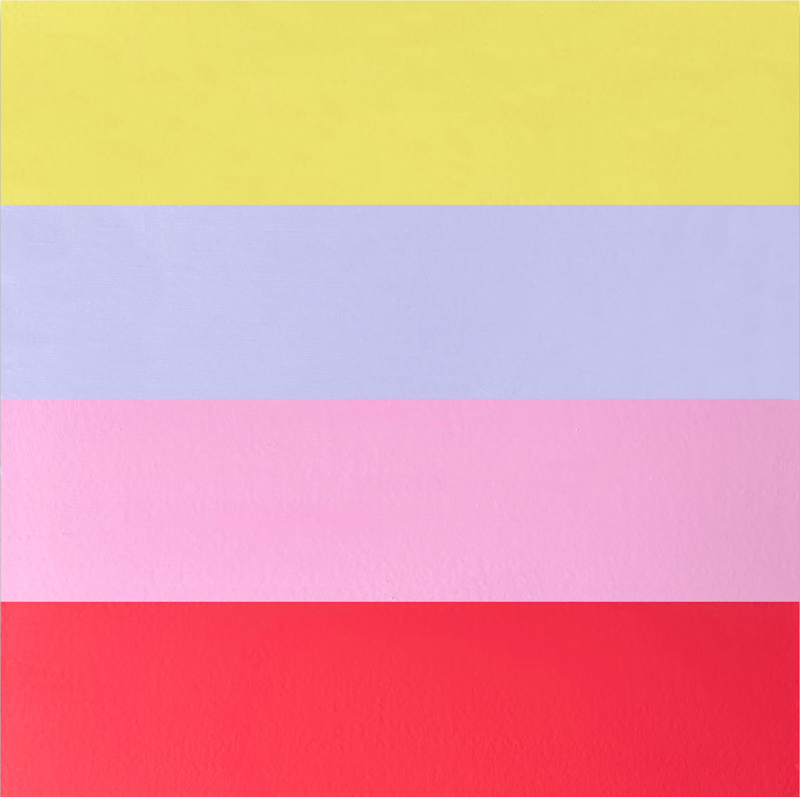 Brent Hallard Slow coach Abstract Painting 2022