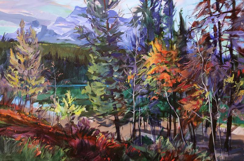 Brent Laycock Autumn at Johnson Lake
