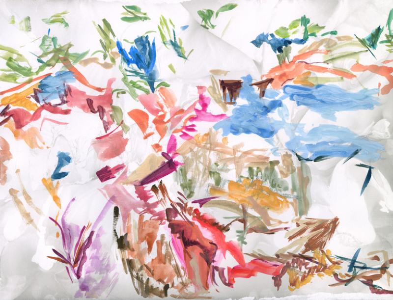 Brett Design Blue Hills Over Marble