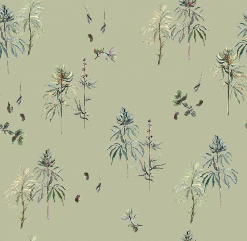 Brett Design Botanical Weed Vert De Terre