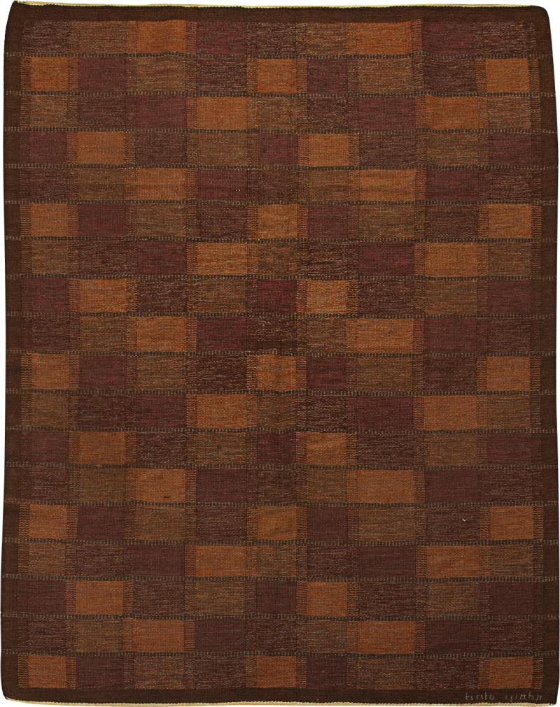 Brita Grahn Swedish Modern Flat Weave Rug by Brita Grahn