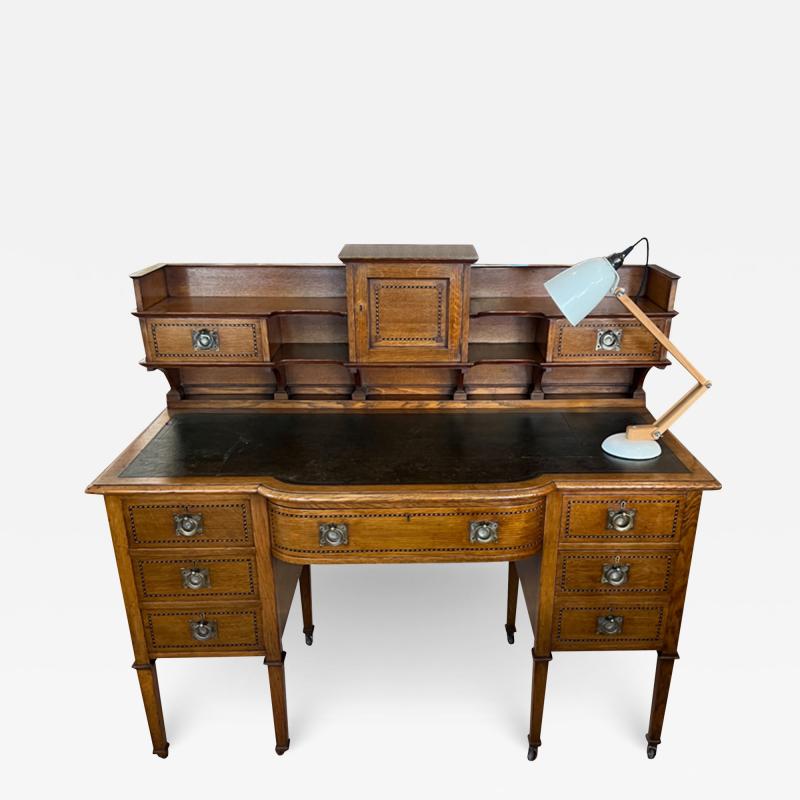 British Oak Arts and Crafts Desk