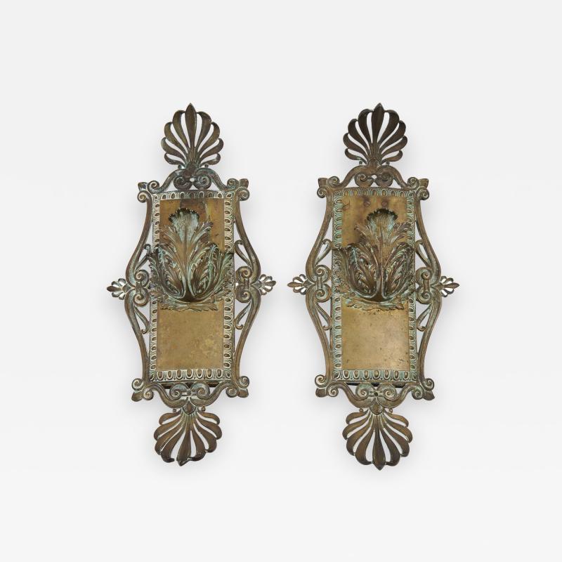 Bronze Beaux Arts Sconces c 1910