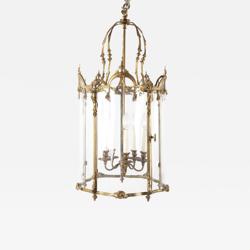 Bronze Five Sided Neo Classic Form Lantern