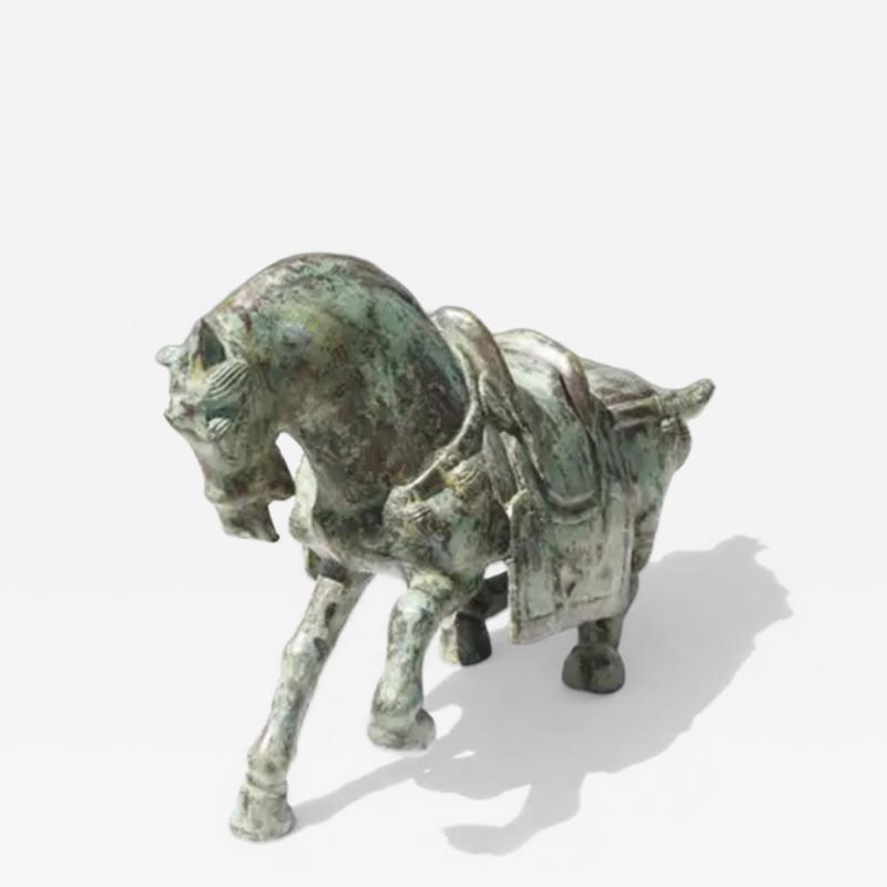 Bronze Horse Statue Vintage Asian Horse Statue