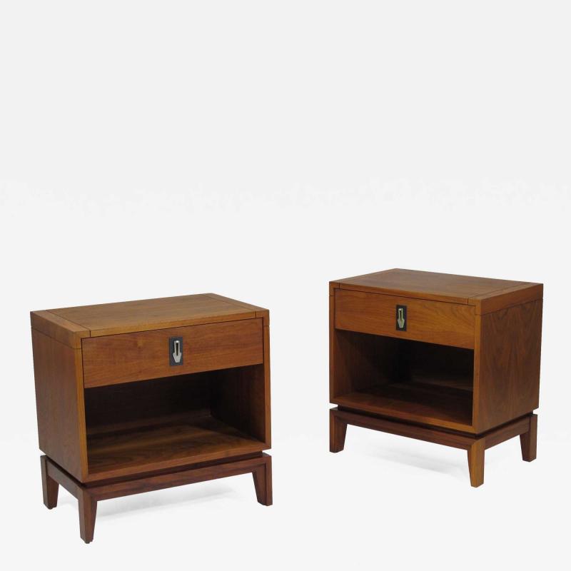 Brown Saltman Brown Saltman Walnut Nightstands