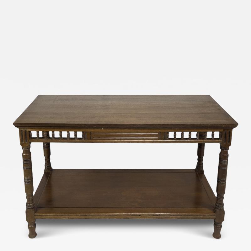 Bruce Talbert Bruce Talbert for Gillows attributed Gothic Revival Two Tier Library Table