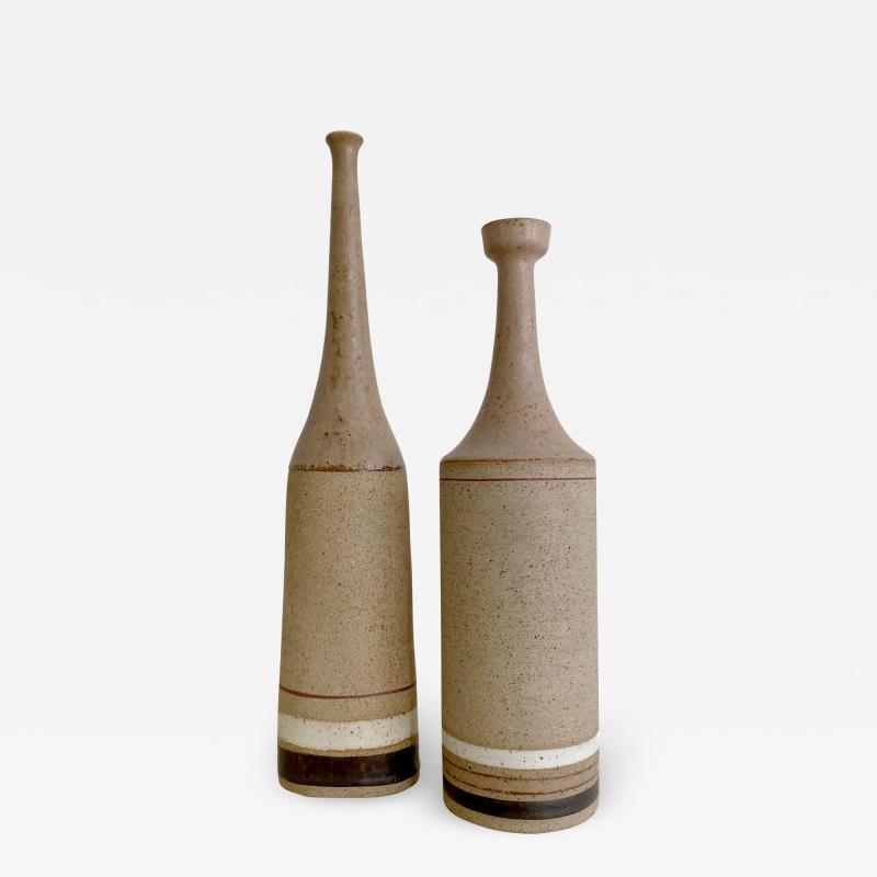 Bruno Gambone PAIR OF BRUNO GAMBONE VASES