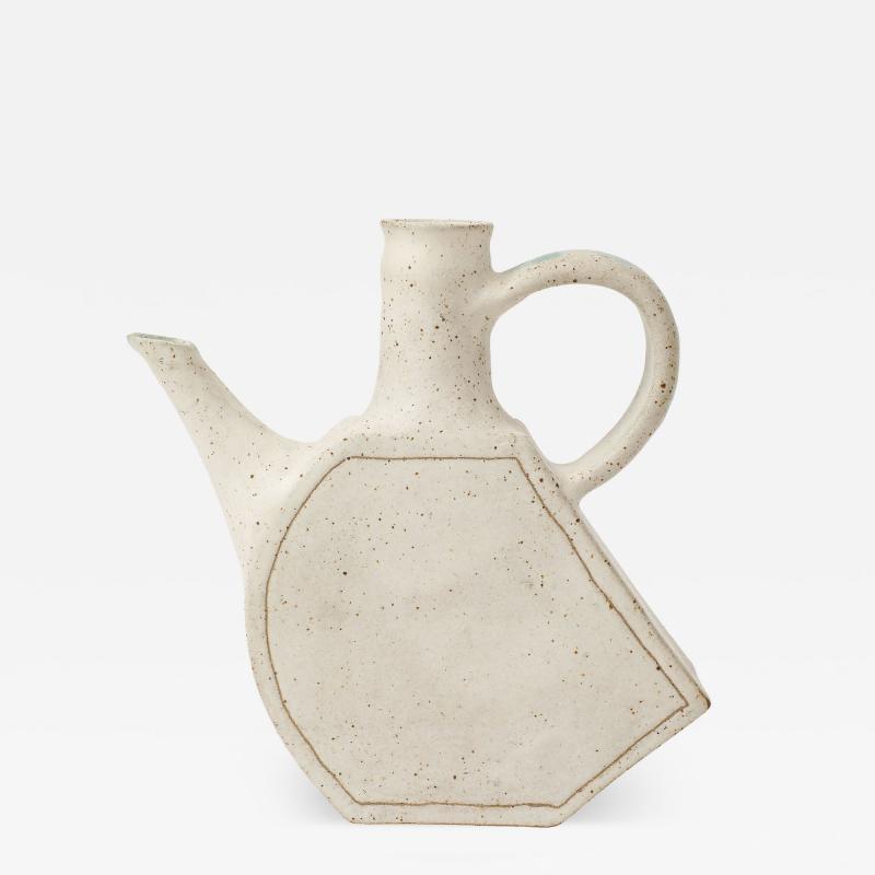 Bruno Gambone Sculptural Glazed Stoneware Pitcher by Bruno Gambone